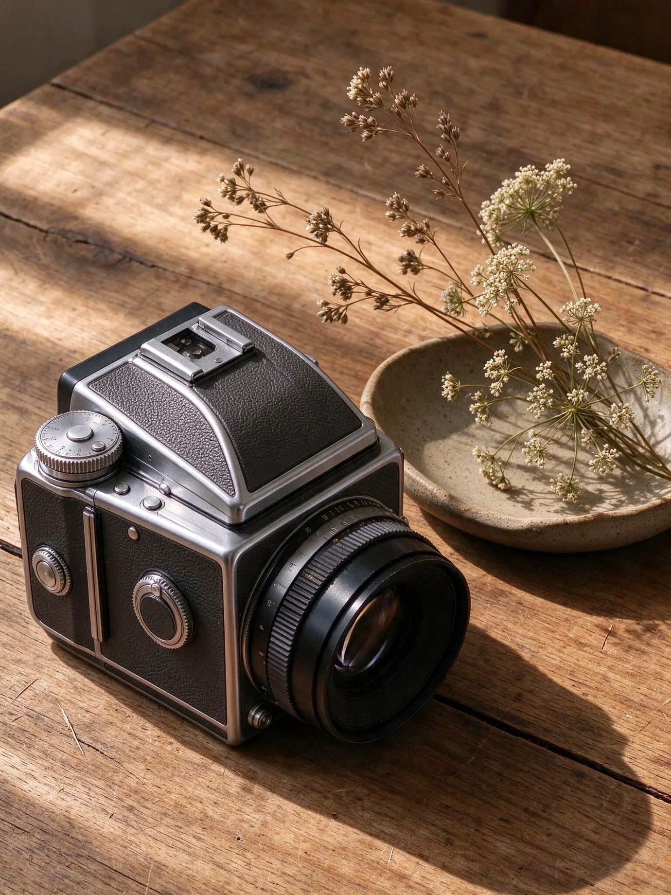 Kameraausrüstung und fotografisches Zubehör im Atelier